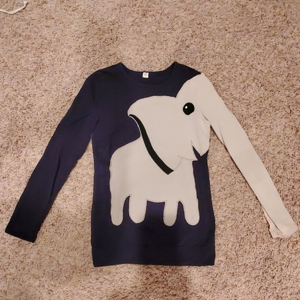 Long sleeve elephant shirt